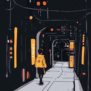 Cyanthicket style, Midjourney V6.1: cinematic shot from sci-fi movie