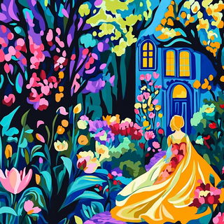 Mosaic Leviathan style, Midjourney V6.1: retro fairy-tale illustration