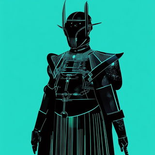 Pulpshadow style, Midjourney V6.1: concept art character design of retropunk steam knight