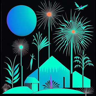 Pulpshadow style, Midjourney V6.1: traditional folk art
