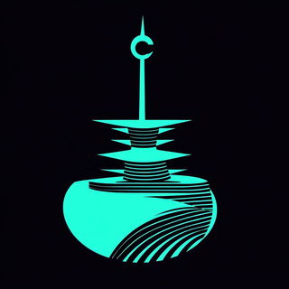 Pulpshadow style, Midjourney V6.1: bold minimalist logo design for Istanbul city municipal services