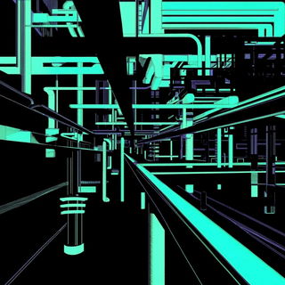 Pulpshadow style, Midjourney V6.1: technical infrastructure blueprint schematics