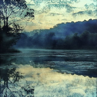 Cactus Stainedlight style, Midjourney V6.1: realistic landscape photograph of quiet dawn