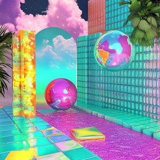 Radiant Filigree style, Midjourney V6.1: abstract 3D render