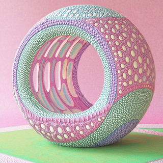 Faunaframe style, Midjourney V6.1: abstract 3D render