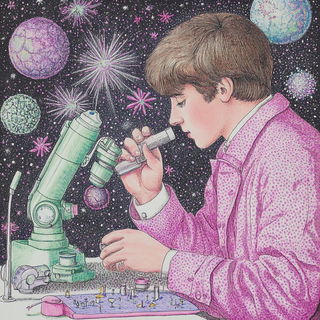 Faunaframe style, Midjourney V6.1: editorial illustration for popular scientific magazine cover
