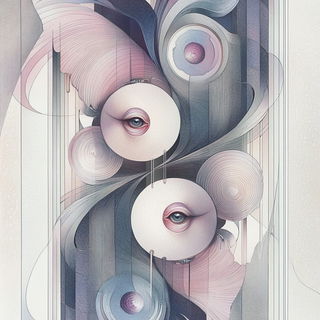 Portal Scar style, Midjourney V6.1: creative pattern composition