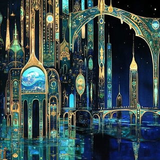 Maskweather style, Midjourney V6.1: megacity with futuristic bioarchitecture