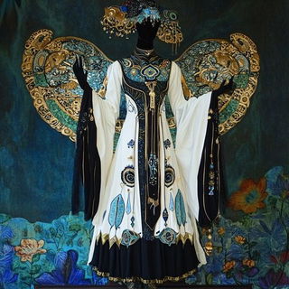 Maskweather style, Midjourney V6.1: haute-couture fashion outfit