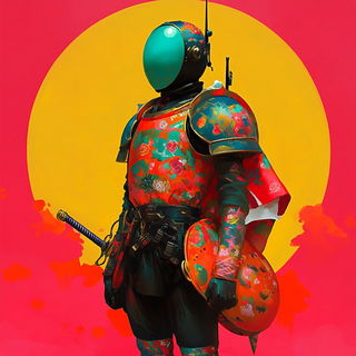 Ribbonwash style, Midjourney V6.1: concept art character design of retropunk steam knight