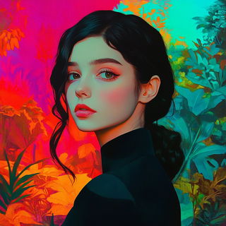 Ribbonwash style, Midjourney V6.1: photographic portrait of female protagonist