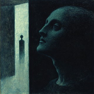 Monumental Ink Silence style, Midjourney V6.1: classical 18th-century oil painting