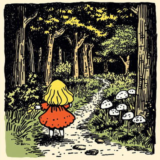 Oraclecrank style, Midjourney V6.1: retro fairy-tale illustration