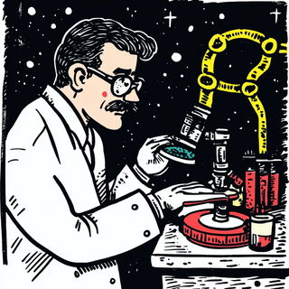 Oraclecrank style, Midjourney V6.1: editorial illustration for popular scientific magazine cover
