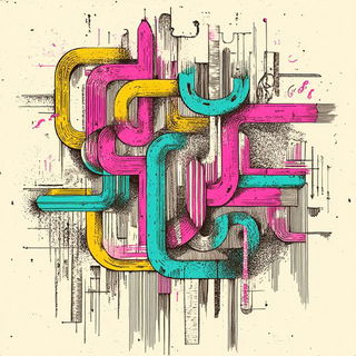 Pluvial Chiaroscuro style, Midjourney V6.1: typographic composition with large letters