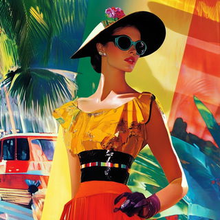 Rabbet Realism style, Midjourney V6.1: haute-couture fashion outfit