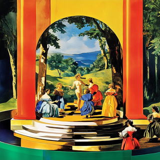 Rabbet Realism style, Midjourney V6.1: classical 18th-century oil painting