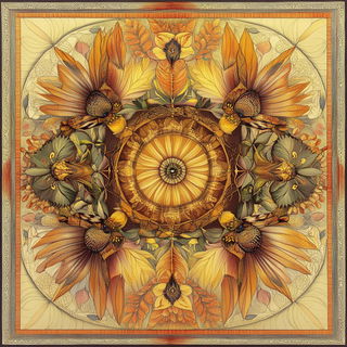 Scanline Solstice style, Midjourney V6.1: traditional folk art