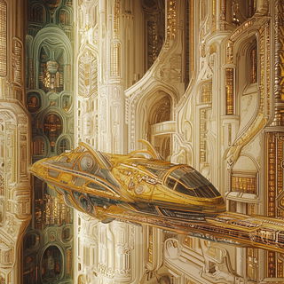Scanline Solstice style, Midjourney V6.1: cinematic shot from sci-fi movie