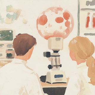 Brinevector style, Midjourney V6.1: editorial illustration for popular scientific magazine cover