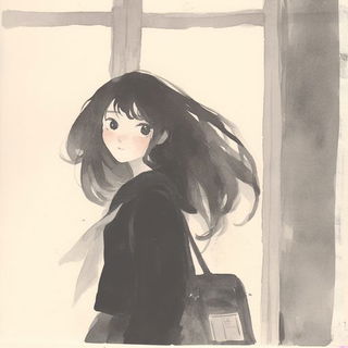 Brinevector style, Midjourney V6.1: black-and-white manga comic strip