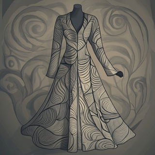 Redmarket Monochrome style, Midjourney V6.1: haute-couture fashion outfit