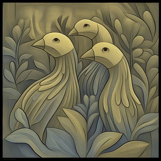 Redmarket Monochrome style, Midjourney V6.1: traditional folk art
