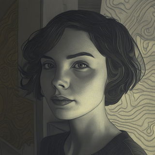 Redmarket Monochrome style, Midjourney V6.1: photographic portrait of female protagonist