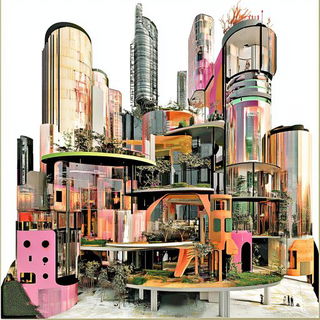 Catenary Iron Mythos style, Midjourney V6.1: megacity with futuristic bioarchitecture