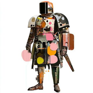 Catenary Iron Mythos style, Midjourney V6.1: concept art character design of retropunk steam knight