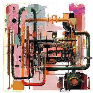 Catenary Iron Mythos style, Midjourney V6.1: technical infrastructure blueprint schematics