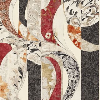 Parterre Gridworks style, Midjourney V6.1: creative pattern composition