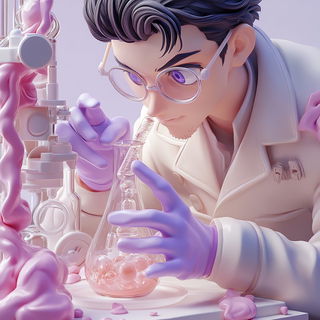 Lithomarrow style, Midjourney V6.1: editorial illustration for popular scientific magazine cover