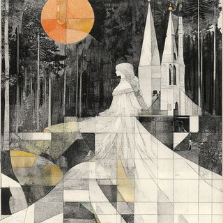 Tendrilcut style, Midjourney V6.1: retro fairy-tale illustration