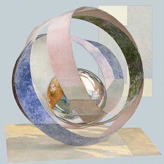 Watercolor Mythoperegrine style, Midjourney V6.1: abstract 3D render