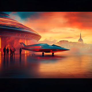 Pastelplacard style, Midjourney V6.1: cinematic shot from sci-fi movie