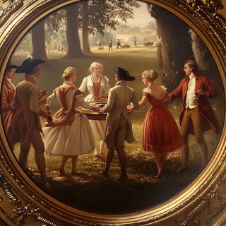 Cogtopiary style, Midjourney V6.1: classical 18th-century oil painting