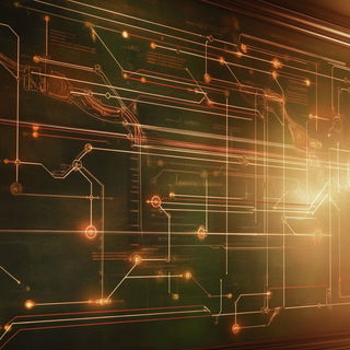 Cogtopiary style, Midjourney V6.1: technical infrastructure blueprint schematics