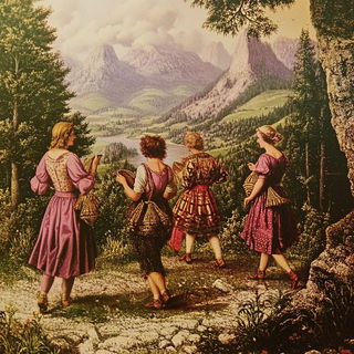 Mythoturbulence style, Midjourney V6.1: classical 18th-century oil painting