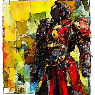 Riverside Machiya style, Midjourney V6.1: concept art character design of retropunk steam knight