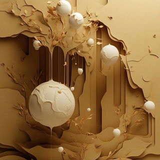 Cloakentrelle style, Midjourney V6.1: abstract 3D render