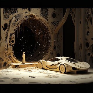 Cloakentrelle style, Midjourney V6.1: cinematic shot from sci-fi movie