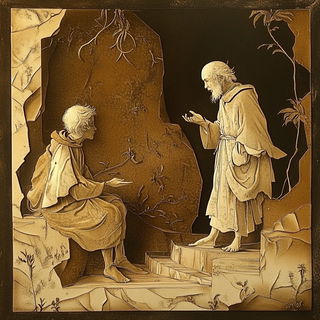 Cloakentrelle style, Midjourney V6.1: classical 18th-century oil painting