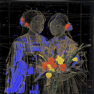 Stratoneon style, Midjourney V6.1: traditional folk art