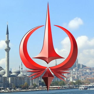 Azurine Folklore style, Midjourney V6.1: bold minimalist logo design for Istanbul city municipal services