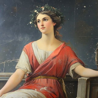 Azurine Folklore style, Midjourney V6.1: classical 18th-century oil painting
