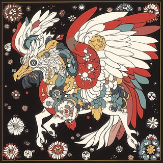 Pressmoon style, Midjourney V6.1: traditional folk art