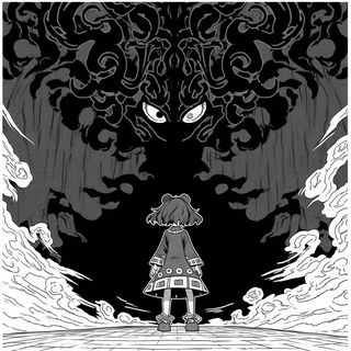Pressmoon style, Midjourney V6.1: black-and-white manga comic strip