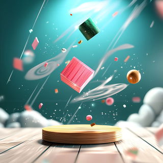 Swallowtree Picturecraft style, Midjourney V6.1: abstract 3D render