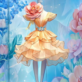 Ferric Spotlight style, Midjourney V6.1: haute-couture fashion outfit